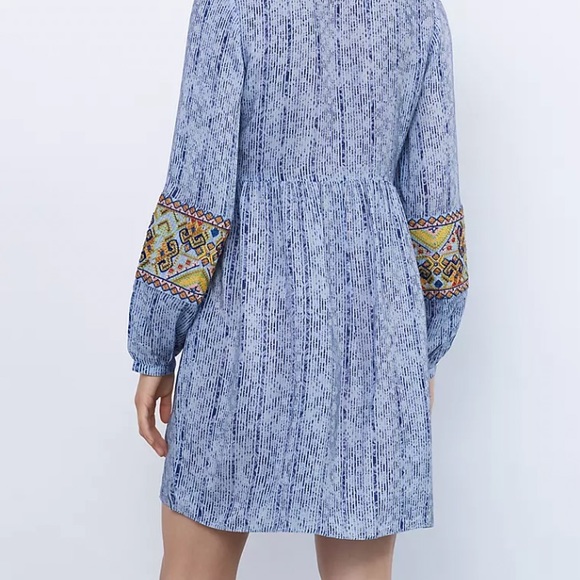 NWT Anthropologie Linne Embroidered Tunic Dress - Picture 10 of 13